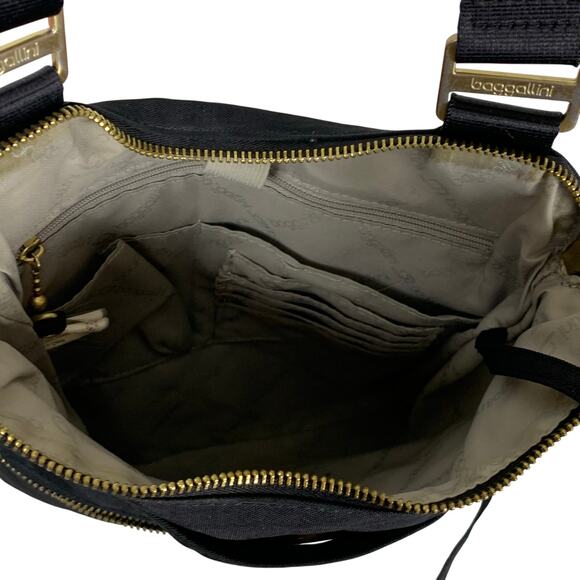 Baggallini Hanover Black Nylon Rectangle Adjustable Crossbody Bag - Picture 5 of 8